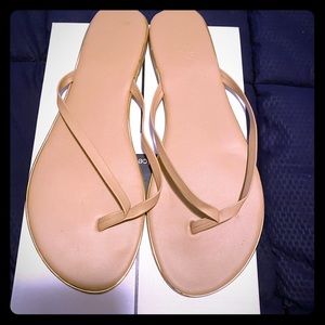 Charlotte Russe - Size 9 - Tan Flip Flops